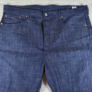 Levi's 501 Men's 42x30 White Oak Cone Denim Original Fit Blue Button Fly Jeans